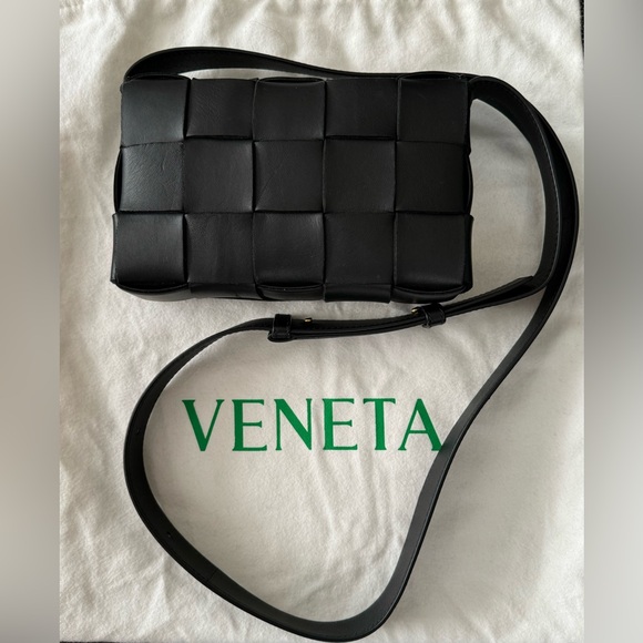 Bottega Veneta Small Cassette Intreccio Leather Crossbody - Picture 2 of 9